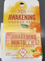 Dixie Mints THC Awakening Orange Zest Mints